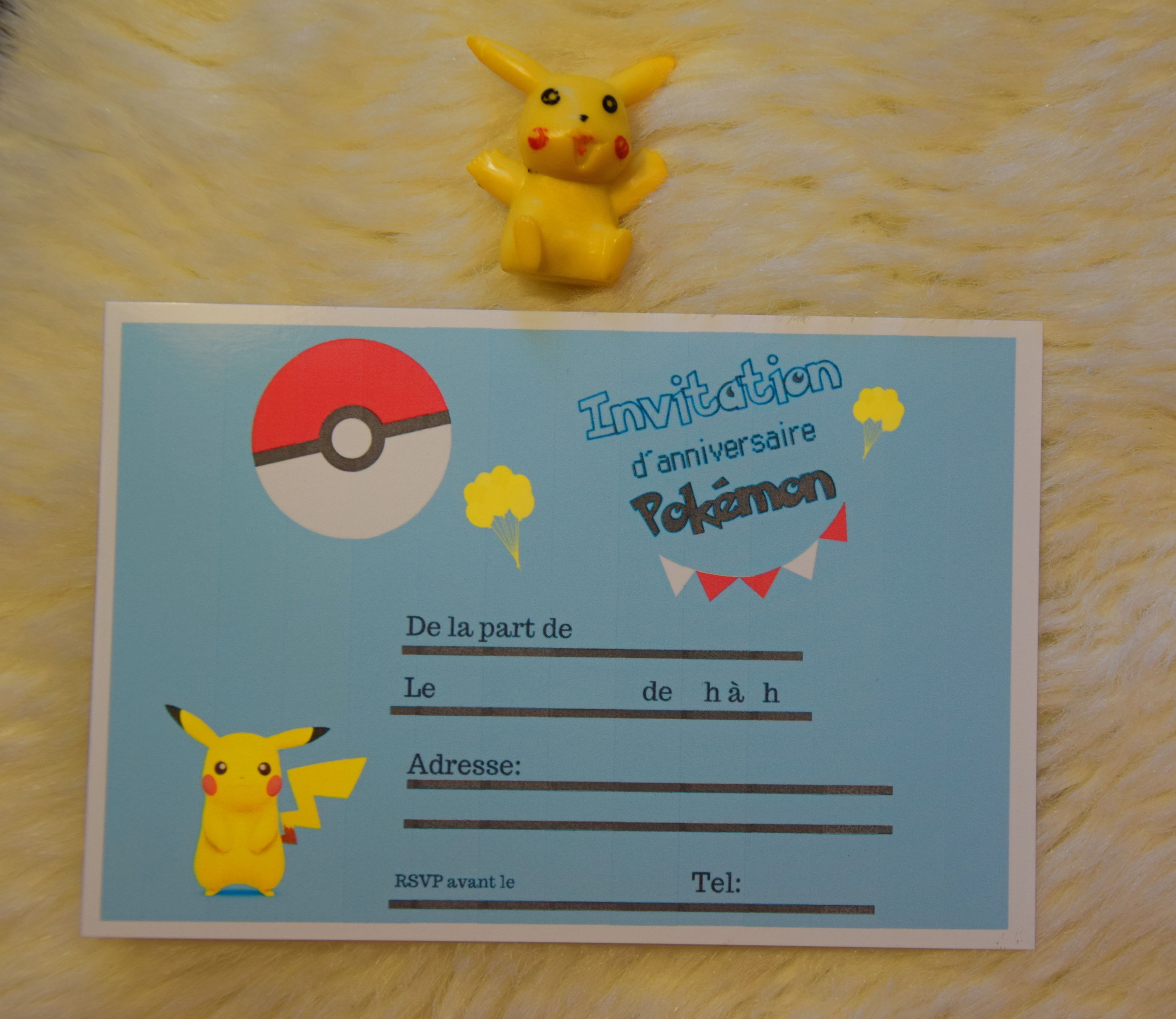 Carte Invitation Anniversaire Pokemon Gratuite à Imprimer Garcon